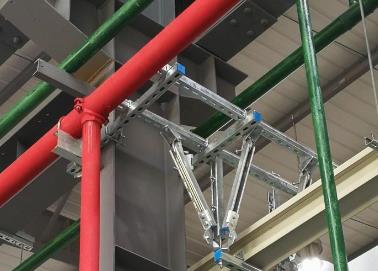 正阳该抗震支架的整体式支吊架结构协调性好